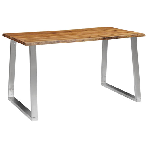 Rustika Rowe -  3 Piece Dining Set Solid Acacia Wood Brown